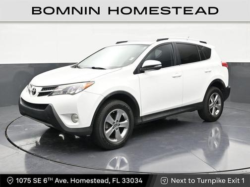 Super White 2015 Toyota RAV4 XLE