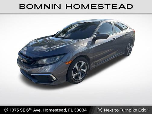Modern Steel Metallic 2019 Honda Civic LX