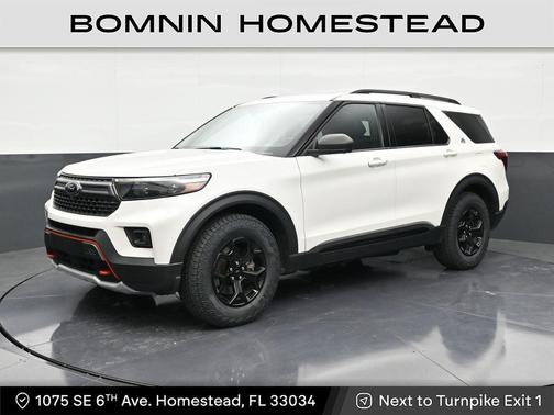 Star White Metallic Tri-Coat 2022 Ford Explorer Timberline