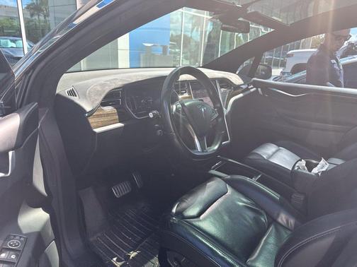 Titanium Metallic 2016 Tesla Model X 90D