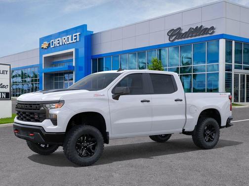Summit White 2026 Chevrolet Silverado 1500 Custom Trail Boss