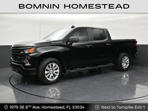 Black 2025 Chevrolet Silverado 1500 Custom