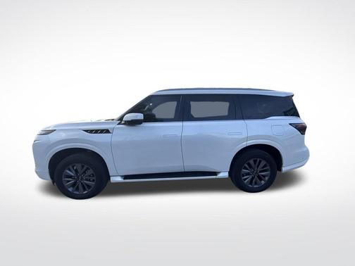 Radiant White 2025 INFINITI QX80 PURE AWD
