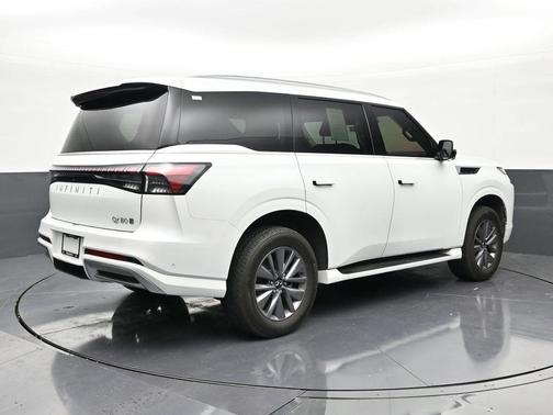 Radiant White 2025 INFINITI QX80 PURE AWD