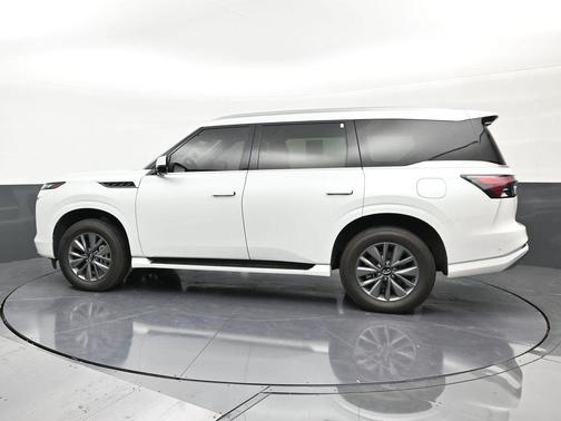 Radiant White 2025 INFINITI QX80 PURE AWD