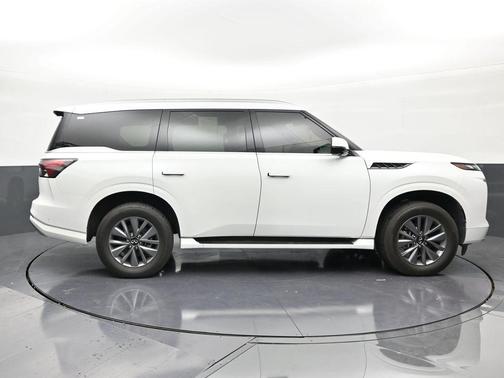 Radiant White 2025 INFINITI QX80 PURE AWD