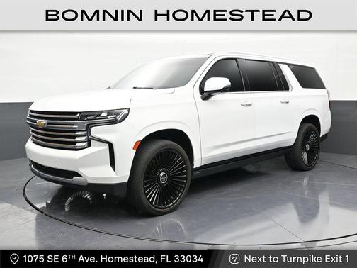 Summit White 2021 Chevrolet Suburban 4WD High Country