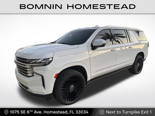 Summit White 2021 Chevrolet Suburban 4WD High Country