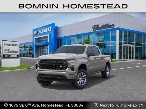 Summit White 2026 Chevrolet Silverado 1500 Custom