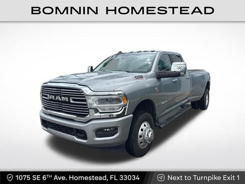 Billet Silver Metallic Clearcoat 2024 RAM 3500 Laramie Crew Cab 4x4 8' Box