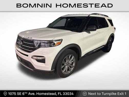 Star White Metallic Tri-Coat 2020 Ford Explorer XLT