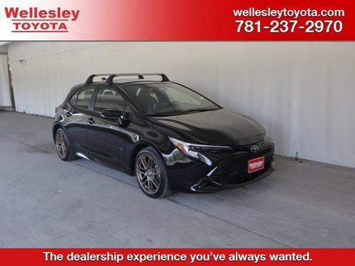 Midnight Black Metallic 2025 Toyota Corolla Hatchback Nightshade Edition