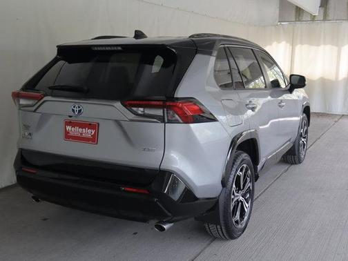 Silver Sky Metallic/Midnight Black Metallic 2024 Toyota RAV4 Prime XSE