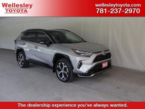 Silver Sky Metallic/Midnight Black Metallic 2024 Toyota RAV4 Prime XSE