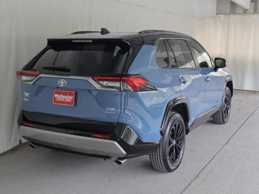 Cavalry Blue 2025 Toyota RAV4 Hybrid SE