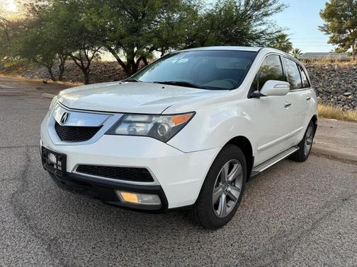 Pearl White 2012 Acura MDX 3.7L Technology