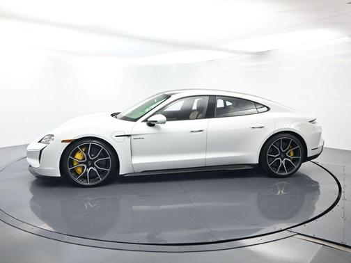 White 2026 Porsche Taycan Turbo S