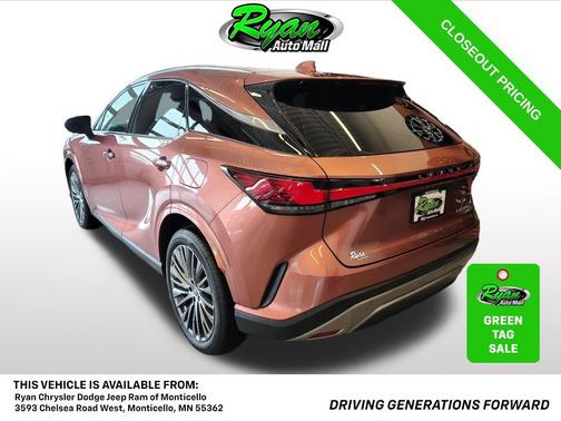 Copper Crest 2023 Lexus RX 350h Luxury