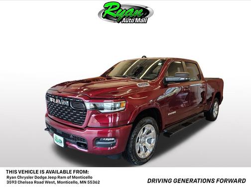 Delmonico Red Pearlcoat 2025 RAM 1500 Big Horn/Lone Star
