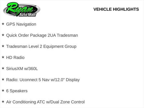 2025 RAM 2500 Tradesman Crew Cab 4x4 6'4' Box