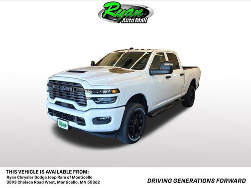 Bright White Clearcoat 2026 RAM 2500 Tradesman Crew Cab 4x4 6'4' Box