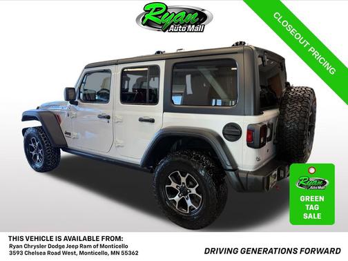 Bright White Clearcoat 2020 Jeep Wrangler Unlimited Rubicon