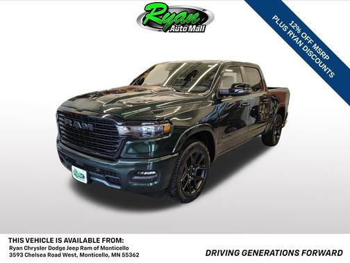 Serrano Green Metallic 2026 RAM 1500 Laramie