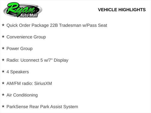 2025 RAM ProMaster 1500 Low Roof