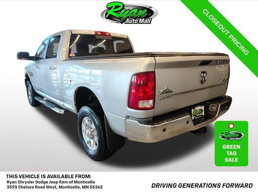 Bright Silver Metallic Clearcoat 2016 RAM 2500 Big Horn