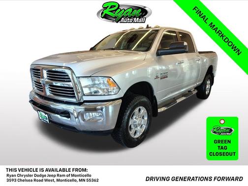 Bright Silver Metallic Clearcoat 2016 RAM 2500 Big Horn