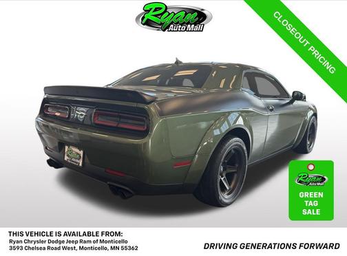 F8 Green 2022 Dodge Challenger SRT Super Stock