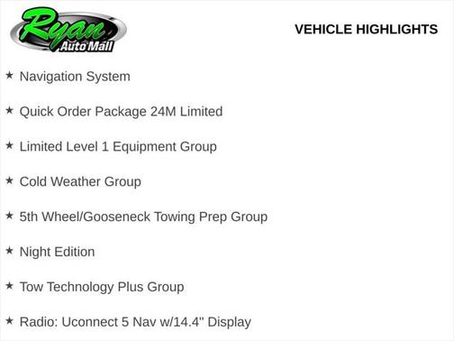 2025 RAM 3500 Limited Mega Cab 4x4 6'4' Box