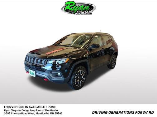 Diamond Black Crystal Pearlcoat 2026 Jeep Compass Trailhawk