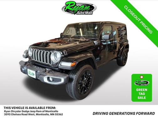 Black Clearcoat 2025 Jeep Wrangler 4xe Sahara