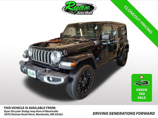 Black Clearcoat 2025 Jeep Wrangler 4xe Sahara