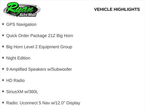 2025 RAM 1500 Big Horn/Lone Star