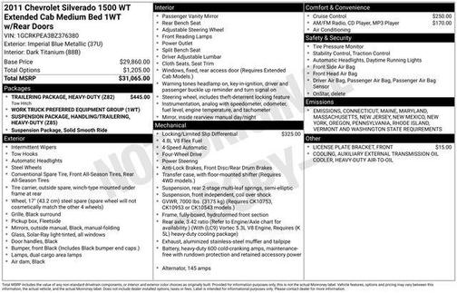 2011 Chevrolet Silverado 1500 Work Truck