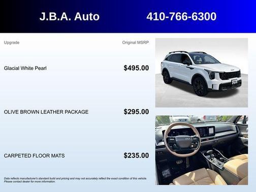 White Pearl 2026 Kia Sorento SX Prestige