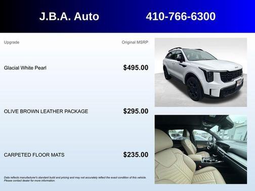 White Pearl 2026 Kia Sorento SX Prestige