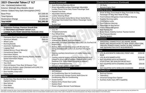 2021 Chevrolet Tahoe LT