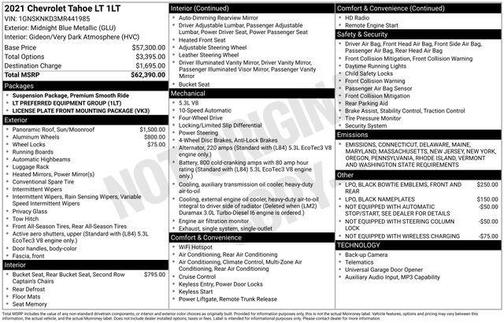 2021 Chevrolet Tahoe LT