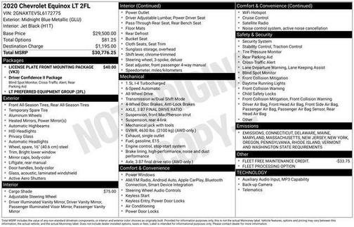 2020 Chevrolet Equinox 2LT