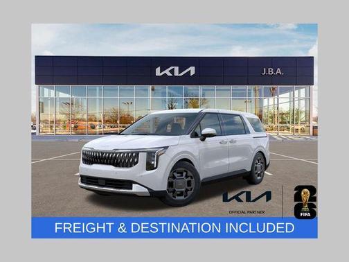 White Pearl 2026 Kia Carnival Hybrid EX