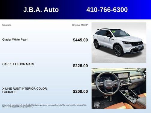 White Pearl 2023 Kia Sorento X-Line SX Prestige