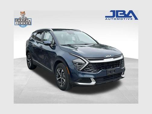 Blue 2024 Kia Sportage Hybrid EX