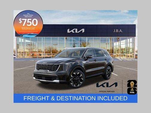 Ebony Black 2026 Kia Sorento EX