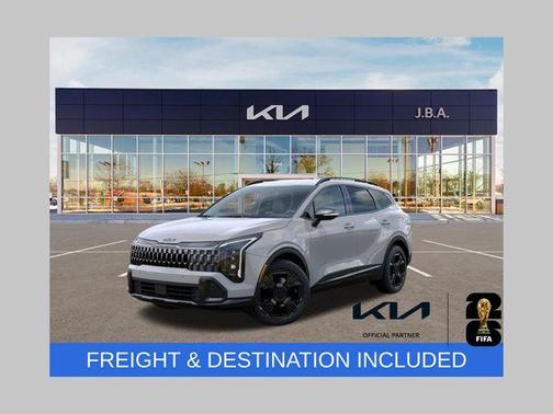 Gray 2026 Kia Sportage Hybrid X-Line