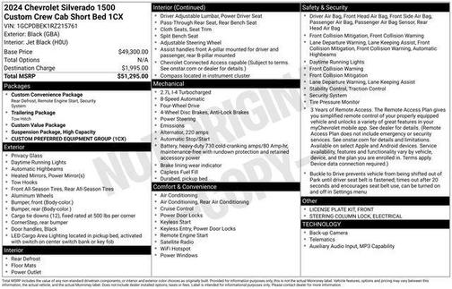 2024 Chevrolet Silverado 1500 Custom