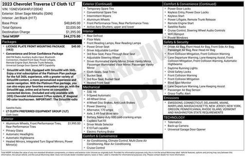 2023 Chevrolet Traverse LT Cloth