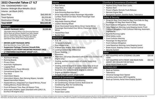 2022 Chevrolet Tahoe LT